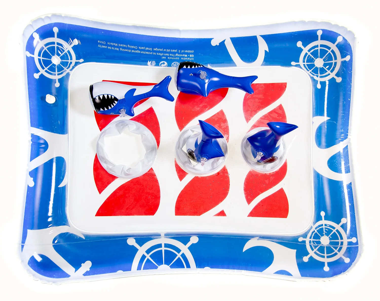 Calle Varsity Pool Cornhole Game -Inflatable Summer Pool Games, Comes with Large Easy-to-Fill Bean Bags & Uses DualValve Technology to Weigh The Board, Fun Pool Games for Adults and Family