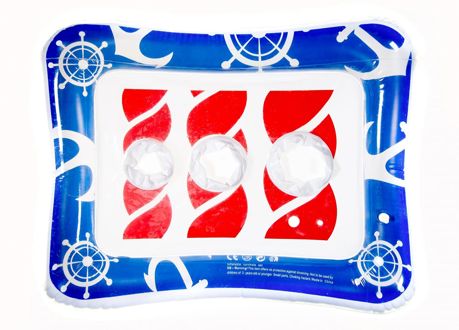 Calle Varsity Pool Cornhole Game -Inflatable Summer Pool Games, Comes with Large Easy-to-Fill Bean Bags & Uses DualValve Technology to Weigh The Board, Fun Pool Games for Adults and Family