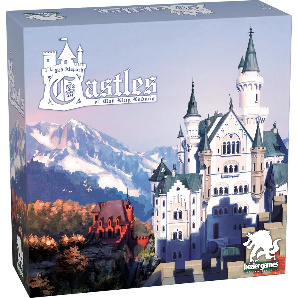 Castles of Mad King Ludwig 2nd Edition - Beautiful Award-Winning Family Strategy Board Game for Families, Adults, Kids - from The Creators of One Night Ultimate Werewolf - Build Neuschwanstein Castle