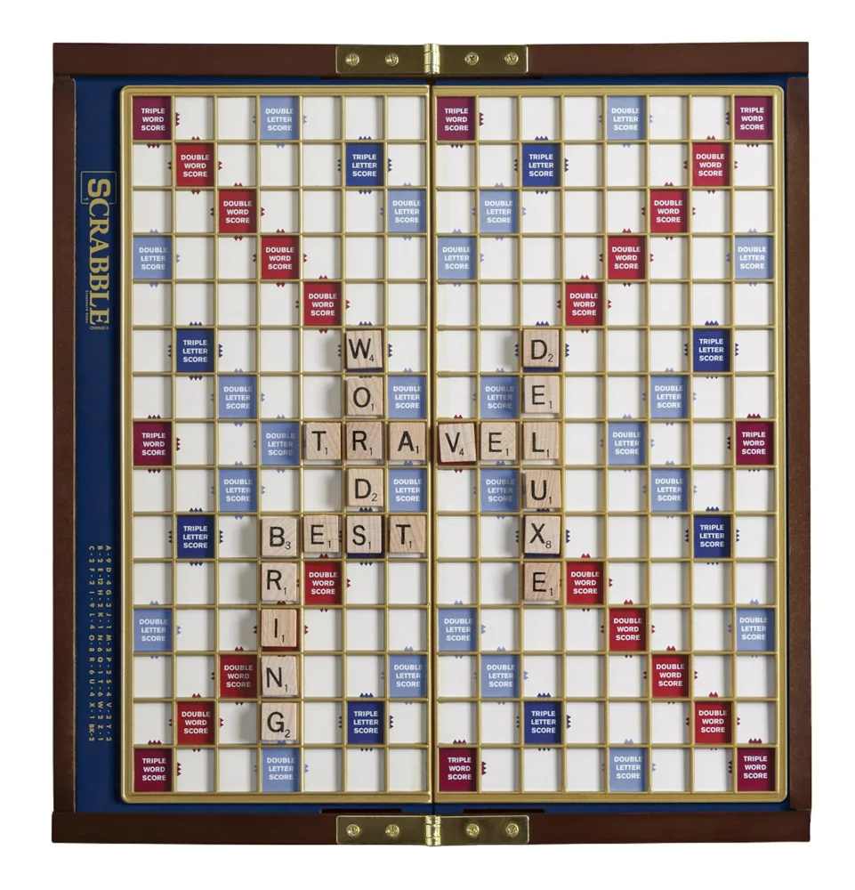 WS Game Company Scrabble Deluxe Travel Edition, 2 to 4 players