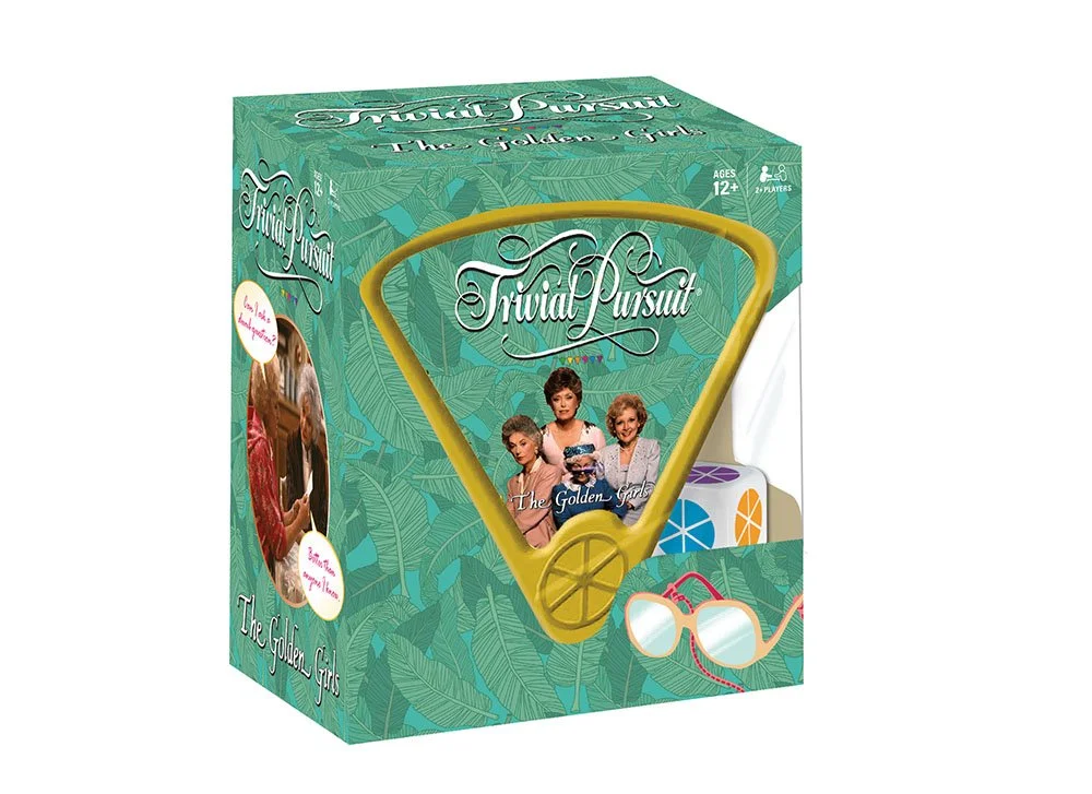 USAopoly Trivial Pursuit Golden Girls Trivia Game | Golden Girls TV Show Themed Game | 600 Questions to relive All The Classic Moments from The Golden Girls | Themed Trivial Pursuit Game