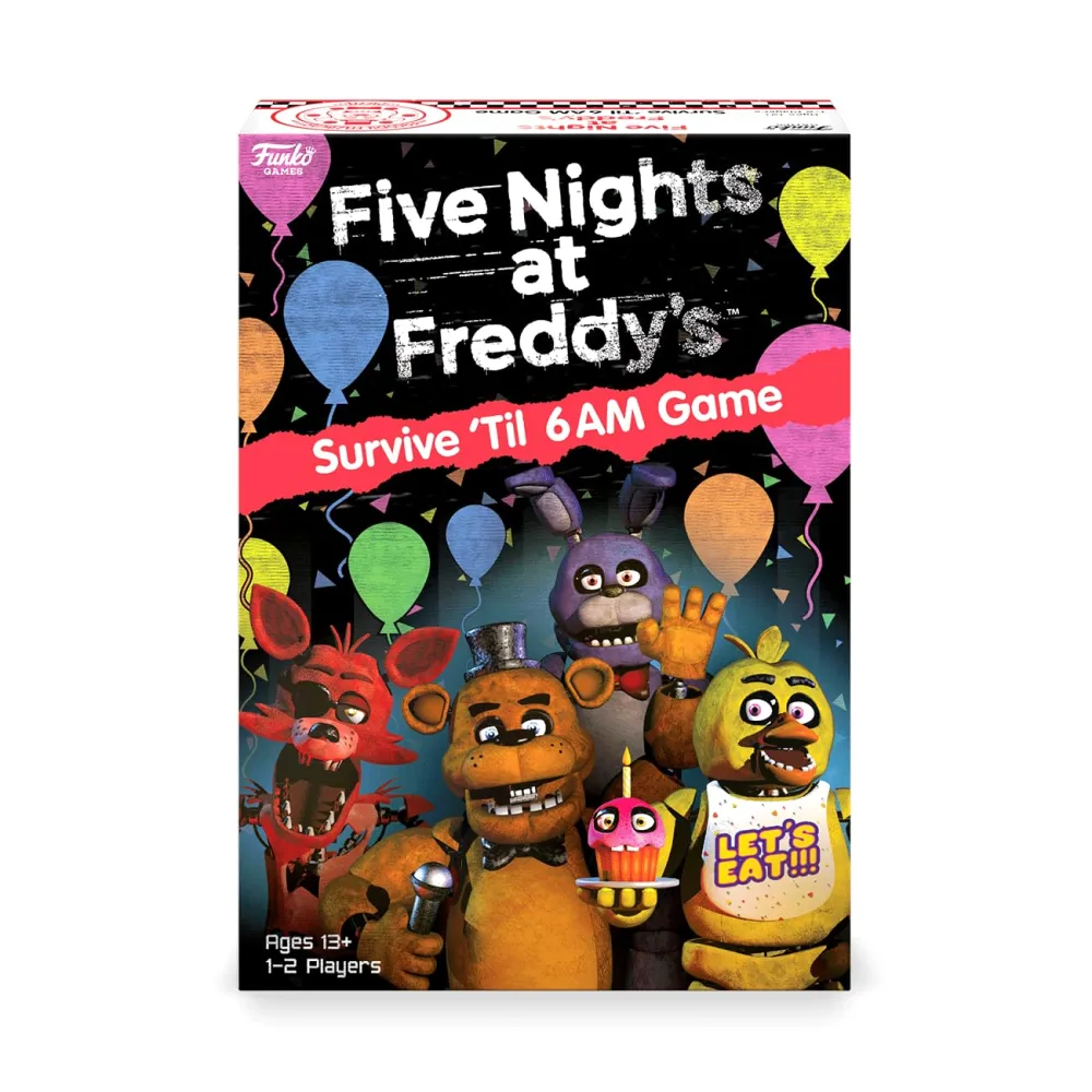 Funko Games Five Nights at Freddy's - Survive 'Til 6AM Game |1-2 Players, Ages 13+