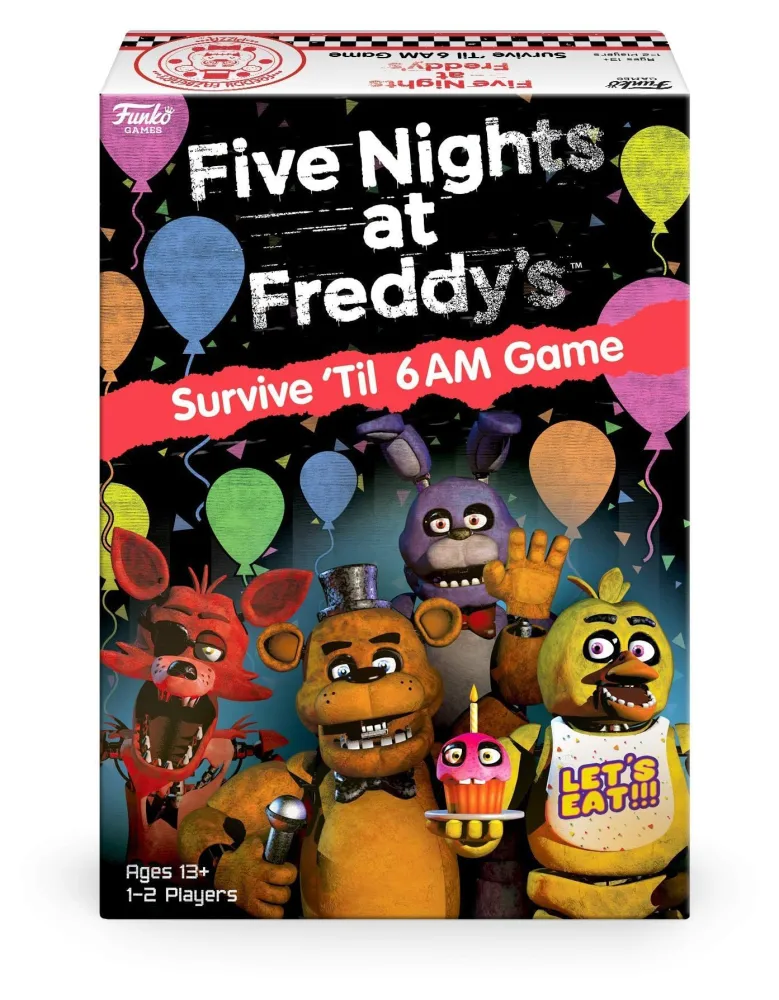 Funko Five Nights at Freddy's - Survive 'Til 6AM Game, 2 players