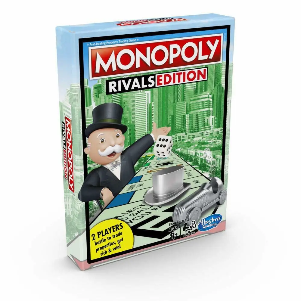 Monopoly Rivals Edition 2 Player Game Hasbro Gaming New Factory Sealed,8 YEARS+