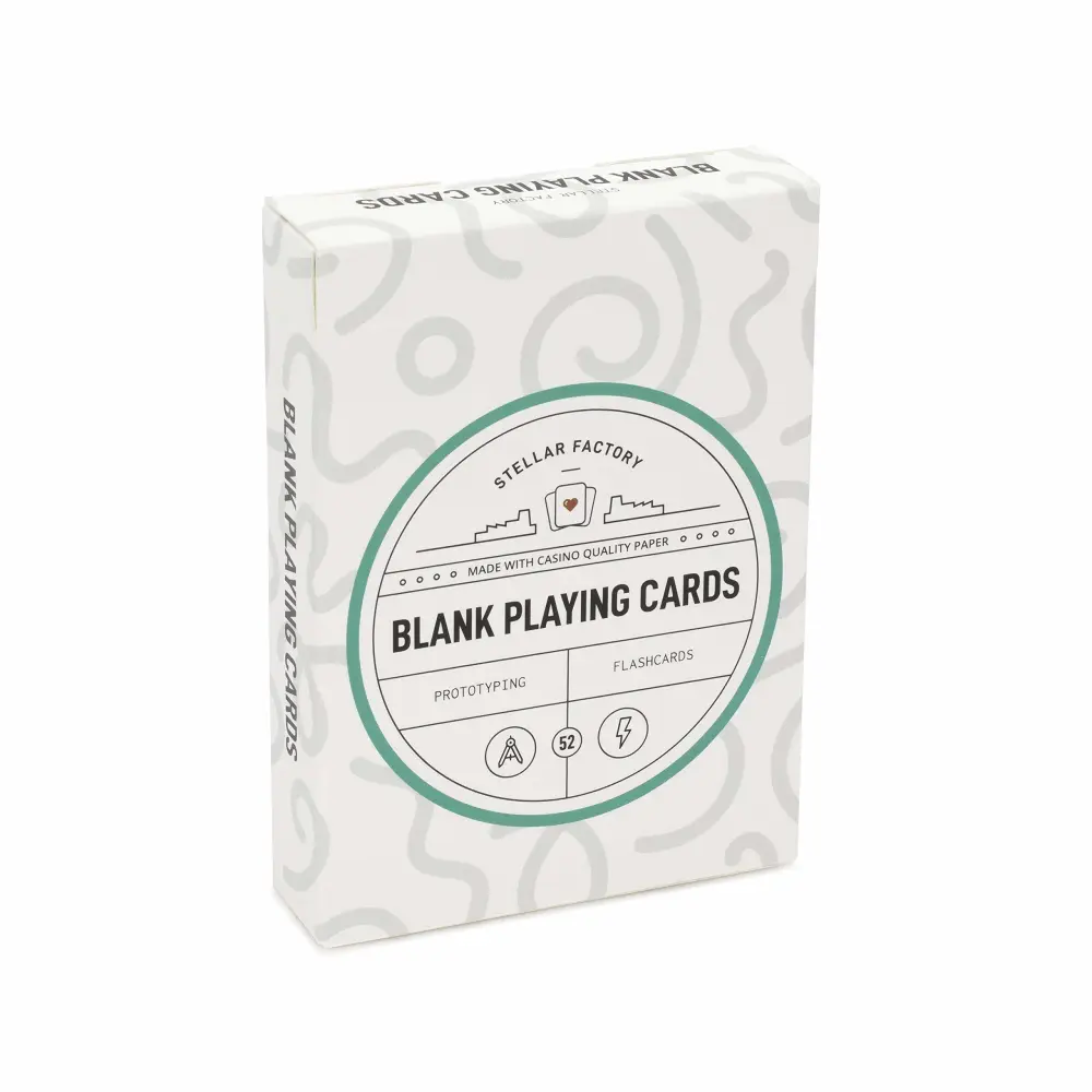 Stellar Factory Premium Blank Playing Cards - Game Design, Prototyping, and Flashcards