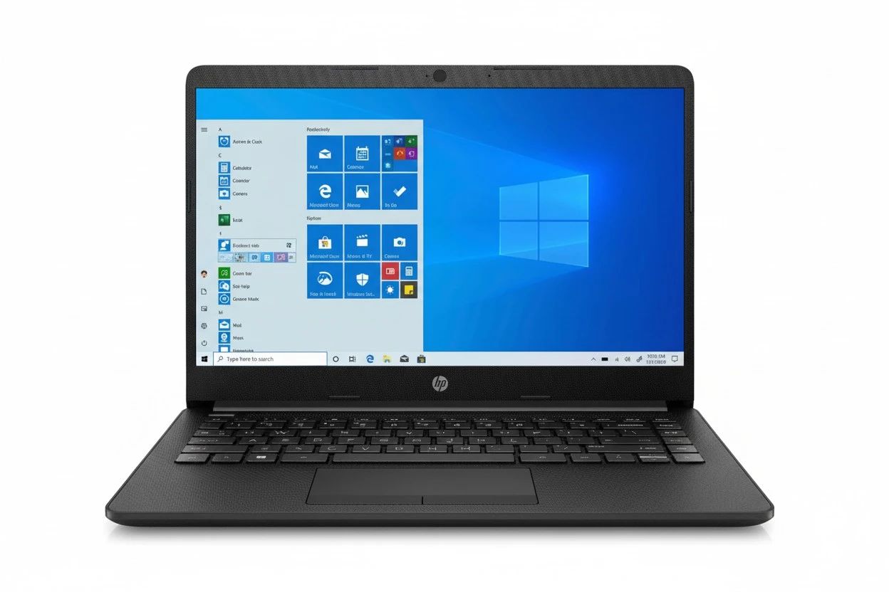 HP 14 WLED-Backlit Display Laptop, AMD Athlon Silver 3050U Up to 3.2GHz (Beats i5-7200U), 4GB DDR4 RAM, 128GB SSD, 802.11AC WiFi+ Bluetooth 4.2, Type-C, HDMI, Black, Windows 10 (Renewed)