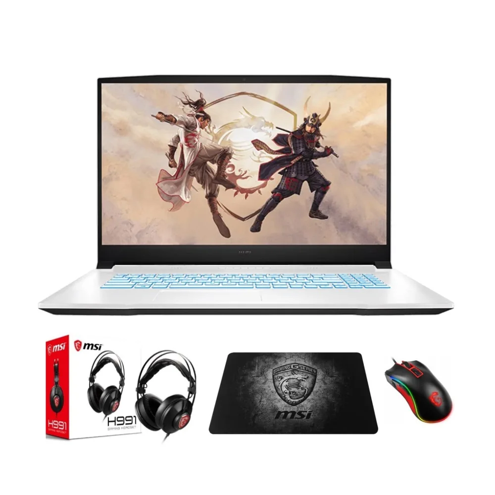 2022 MSI Sword 17 A11UD-642 (i7-11800H, 16GB RAM, 1TB NVMe SSD, RTX 3050Ti 4GB, 17.3" 144Hz FHD, Windows 11) Gaming Laptop - White