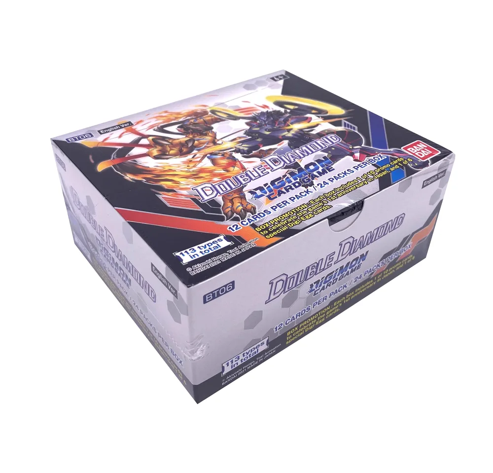 MGO 2021 Bandai English Digimon Card Game: Double Diamond Booster Display Box - 24 Packs