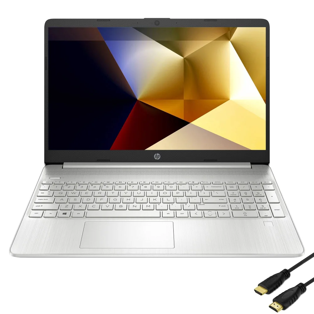 2021 Newest HP 15.6" IPS FHD Laptop, Intel i5-1135G7(Beats Intel i7-1065G7), Intel Iris Xe, Fingerprint, Lightweight, Bundle HDMI, Win 10 Home, Silver (8GB RAM | 256GB SSD)