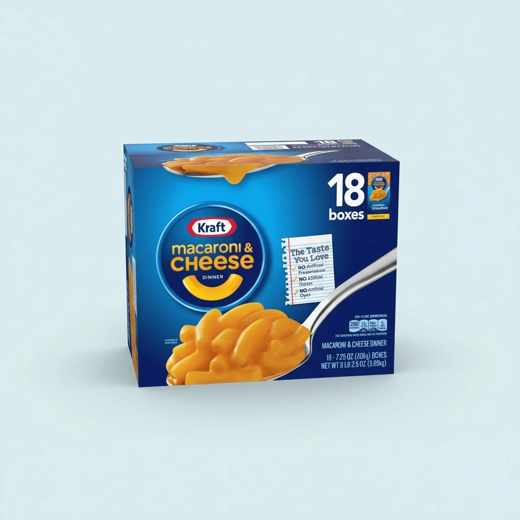 Kraft, Macaroni & Cheese Dinner, 7.25 oz, 18-Count