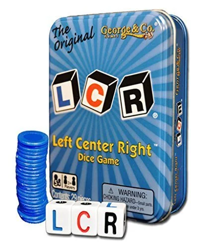 LCR Left Center Right Blue TIN