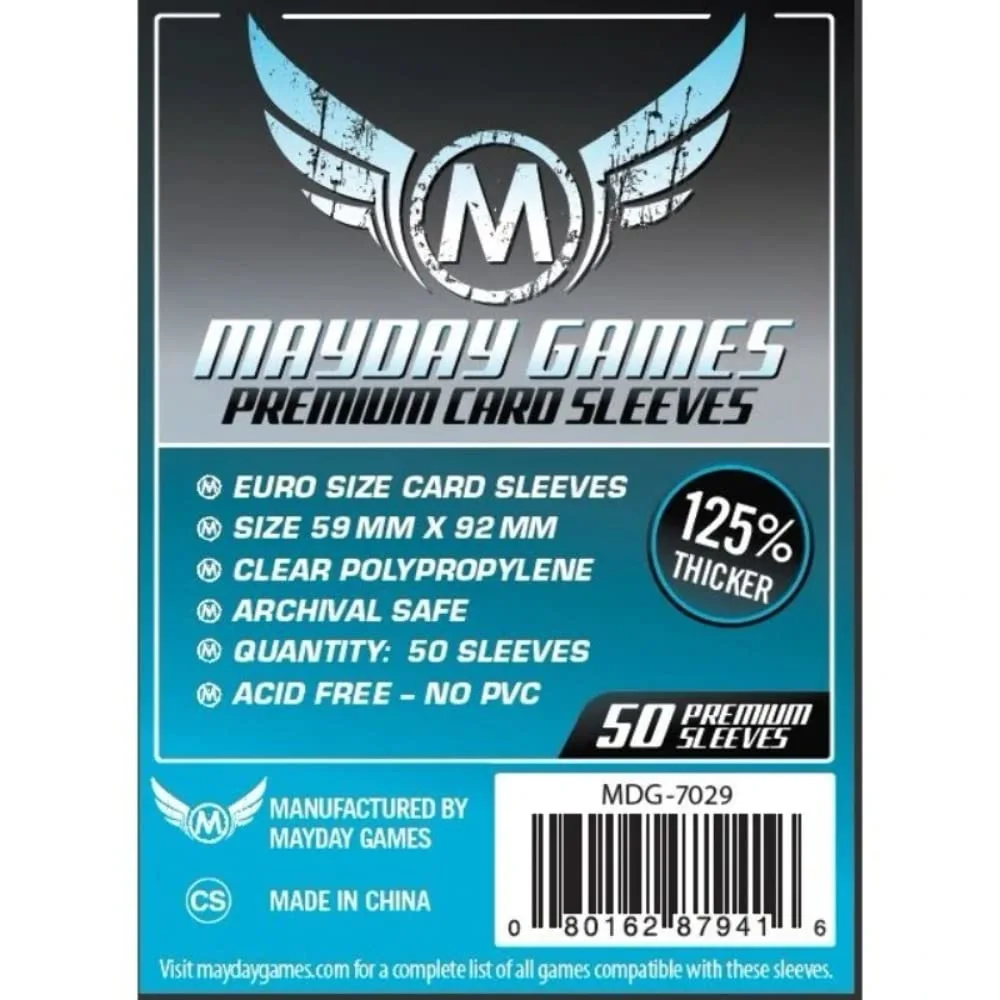 Mayday Games Premium Card Sleeves, 50 pcs