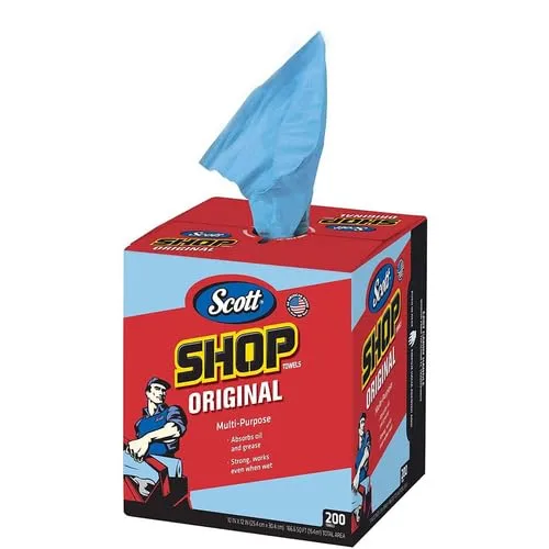 All States Ag Parts Parts A.S.A.P. Scott Blue Shop Towels in a Box - 200 Sheets