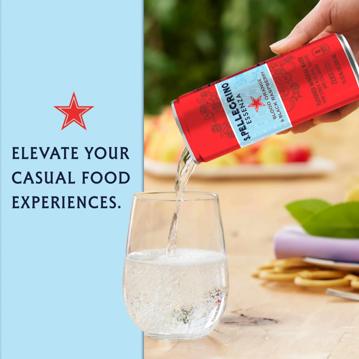 S.Pellegrino Essenza Flavored Mineral Water, Variety Pack Cans, 11.15 Fl Oz, Pack of 24