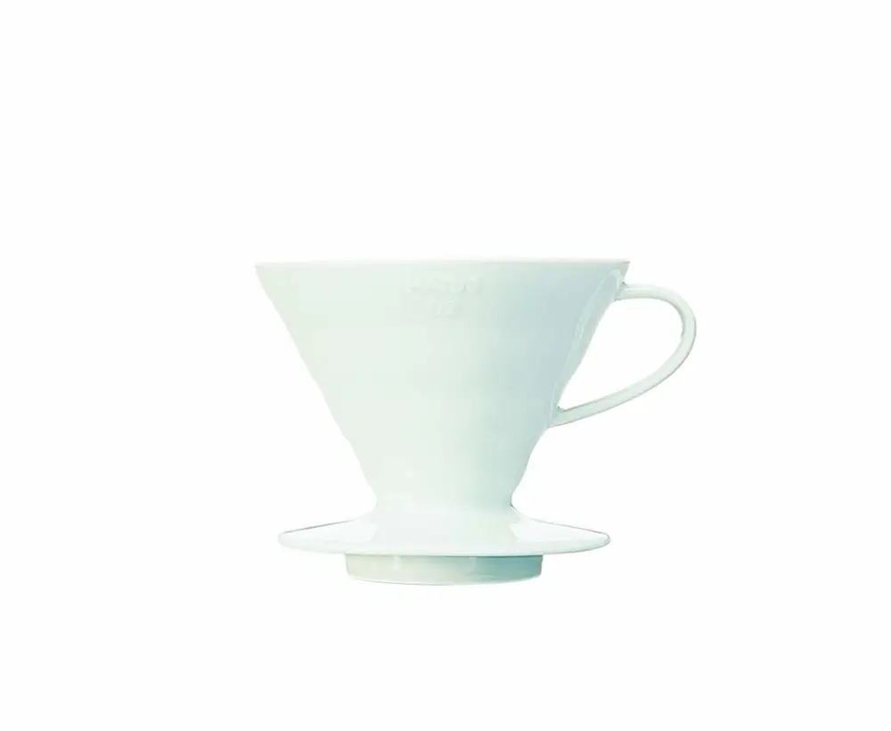 Hario V60 Ceramic Coffee Dripper, Size 02, White