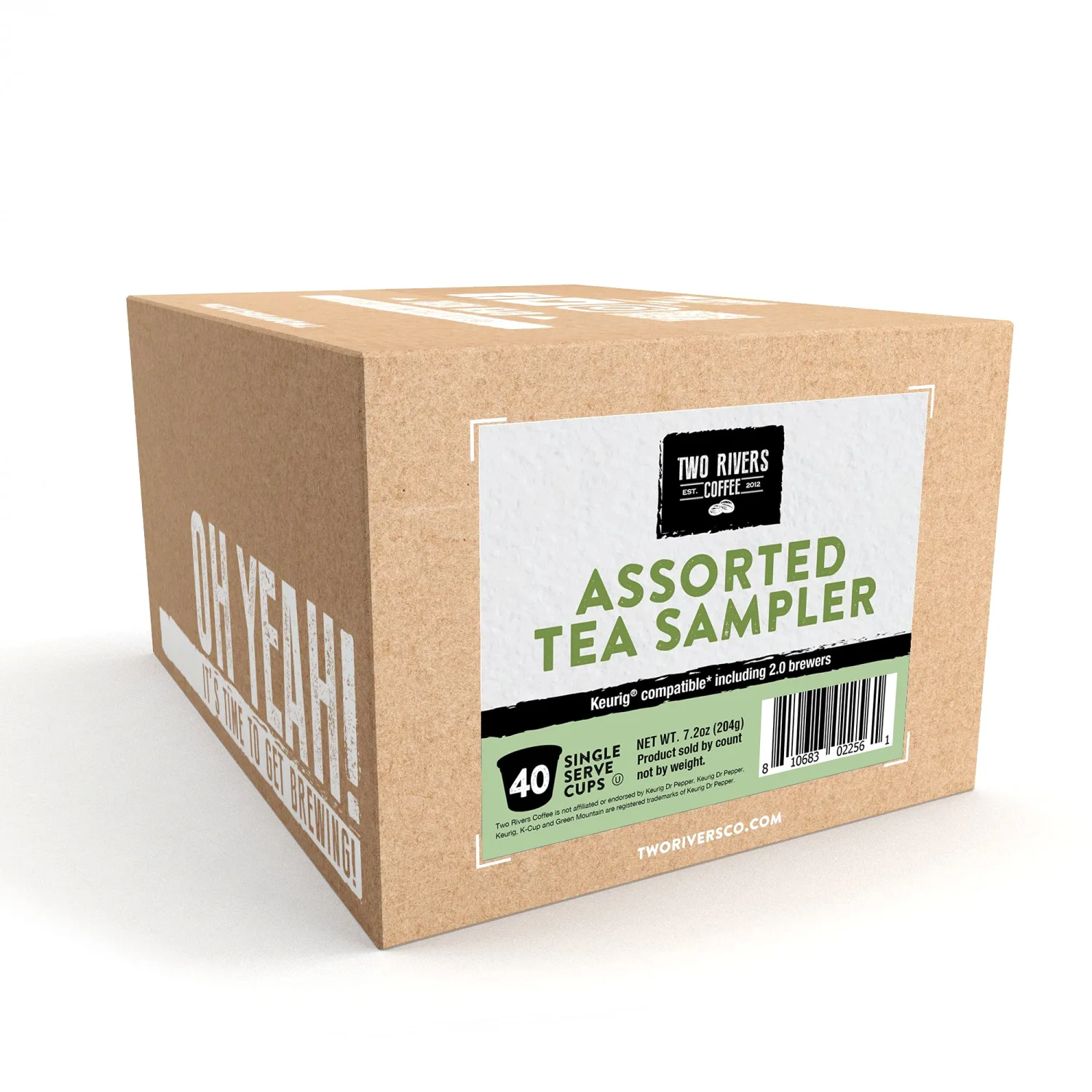 Two Rivers Assorted Tea Sampler Variety Pack for Keurig K-Cup Brewers, 40 Count