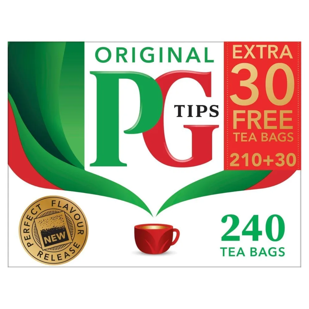 Pg Tips Tea Bags, 240 Count, Pack of 2