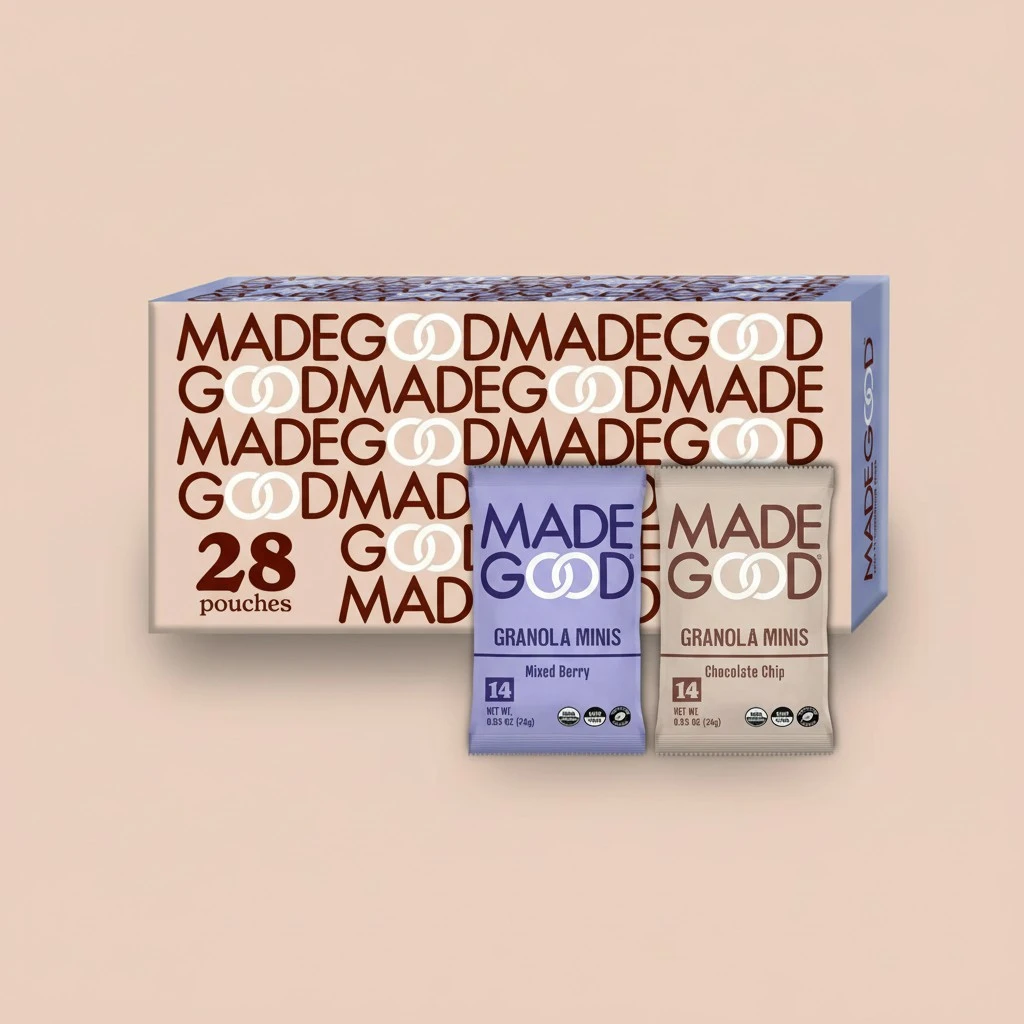 MadeGood Granola Minis Chocolate Chip & Mixed Berry Variety Pack (28 Count) Gluten Free and Organic Snacks