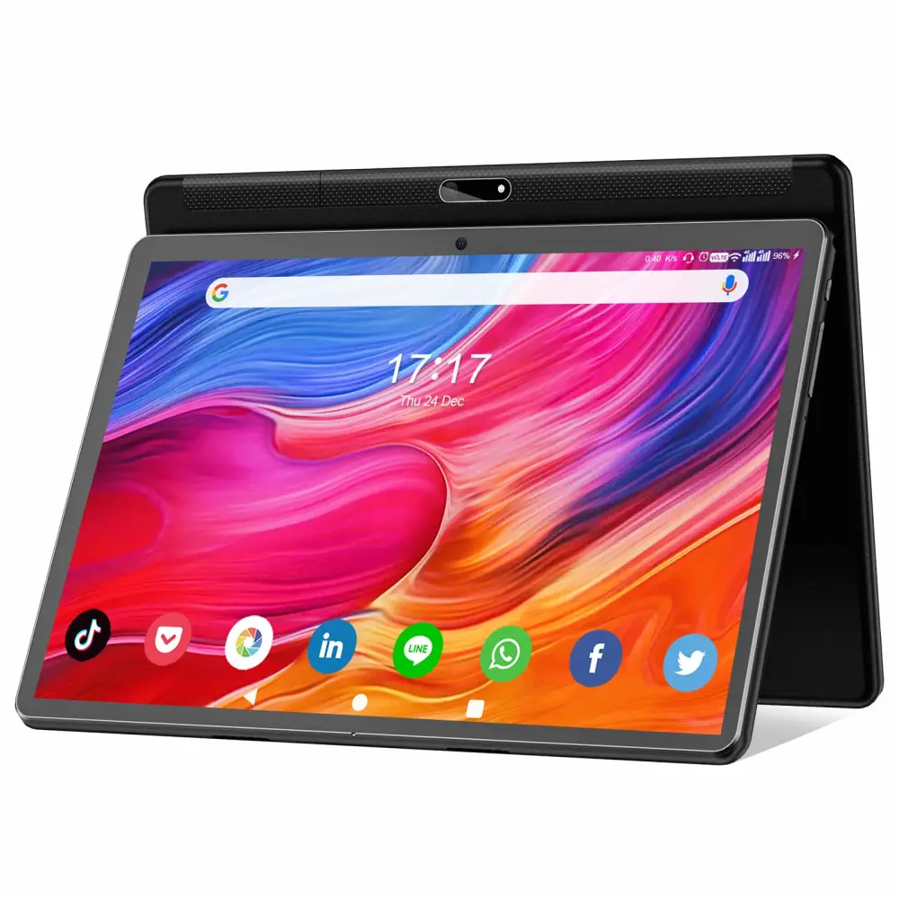 Tablet 10.1 inch Android 11 Tablet 2022 Latest Update Octa-Core Processor with 64GB Storage, Dual 13MP+5MP Camera, WiFi, Bluetooth, GPS, 128GB Expand Support, IPS Full HD Display (Black)