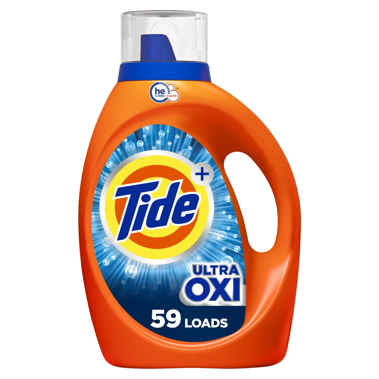 Tide Ultra Oxi Liquid Laundry Detergent, HE Compatible, 59 Loads, 84 fl oz, Tide Laundry Detergent, Laundry Detergent Liquid (Packaging May Vary)