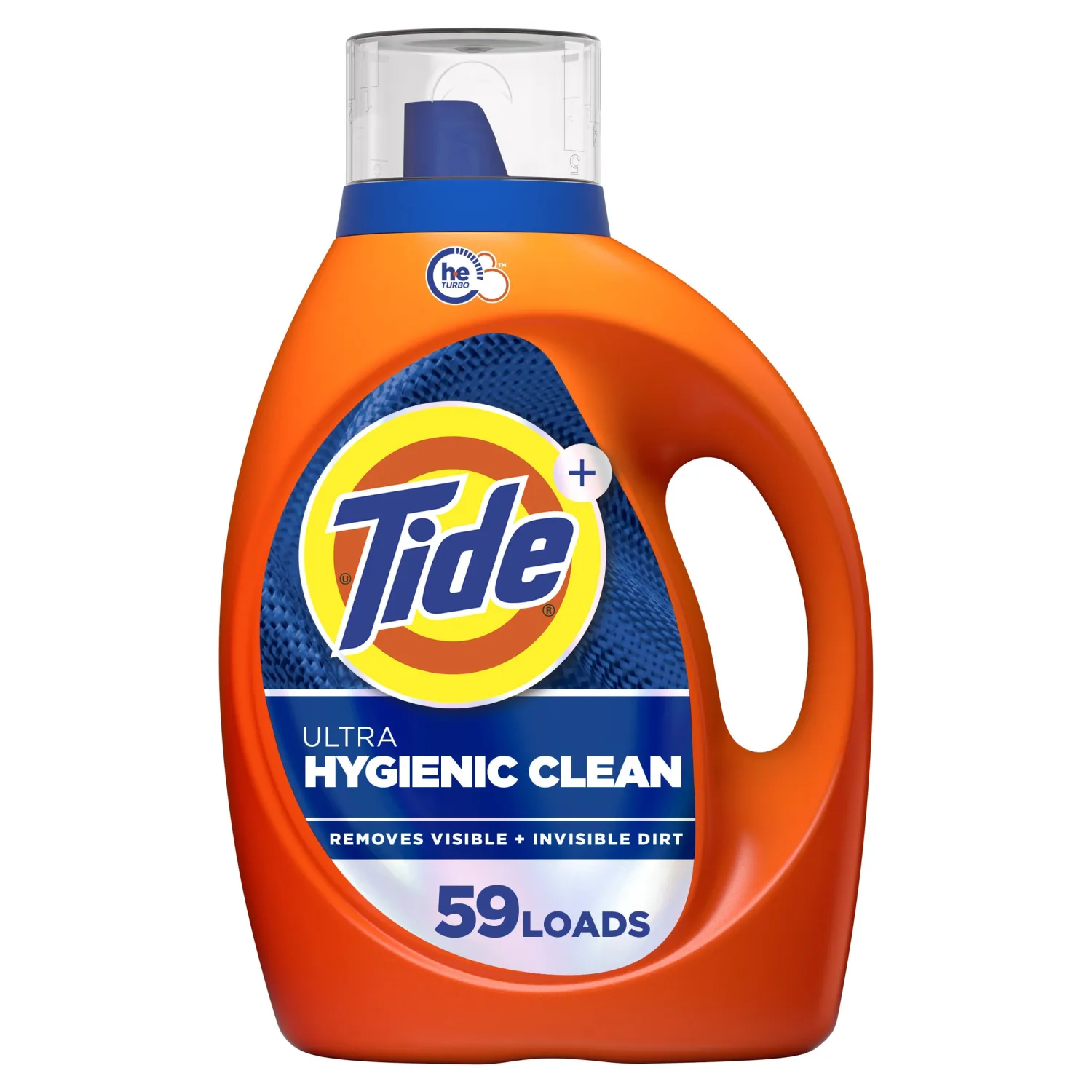 Tide Hygienic Clean Heavy 10X Duty Laundry Detergent Liquid Soap, Original Scent, HE Compatible, 59 Loads, 84 fl oz