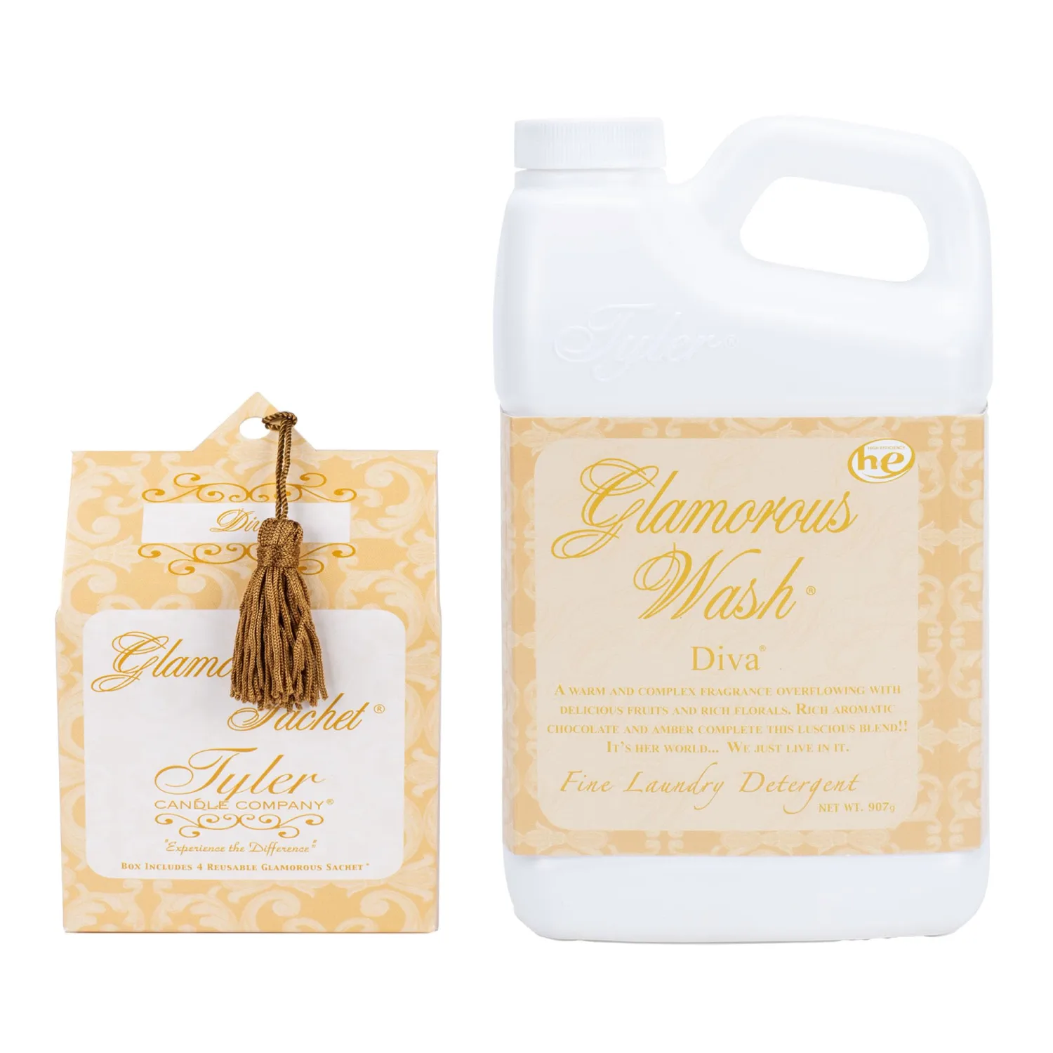 TYLER Liquid Glamorous Wash, Diva, 907g. (With Dryer Sachets)