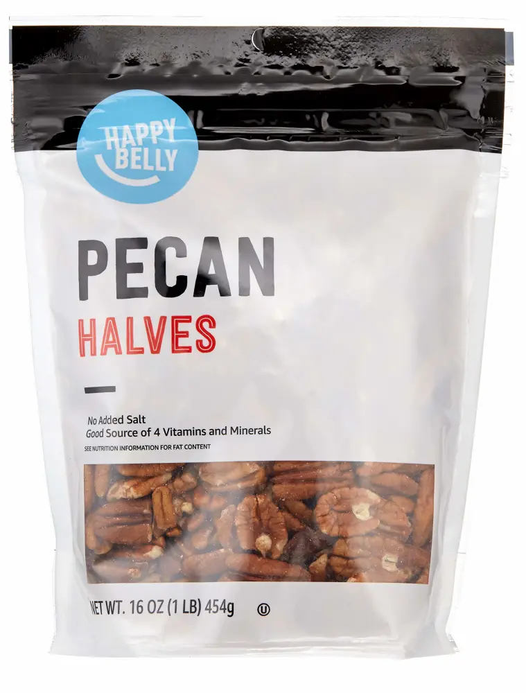 Zinc Brand - Happy Belly Pecan Halves, 16 Ounce