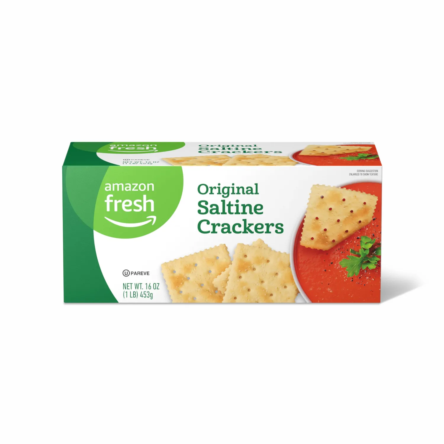 Amazon Fresh, Original Saltine Crackers, 16 Oz (Previously Happy Belly, Packaging May Vary)