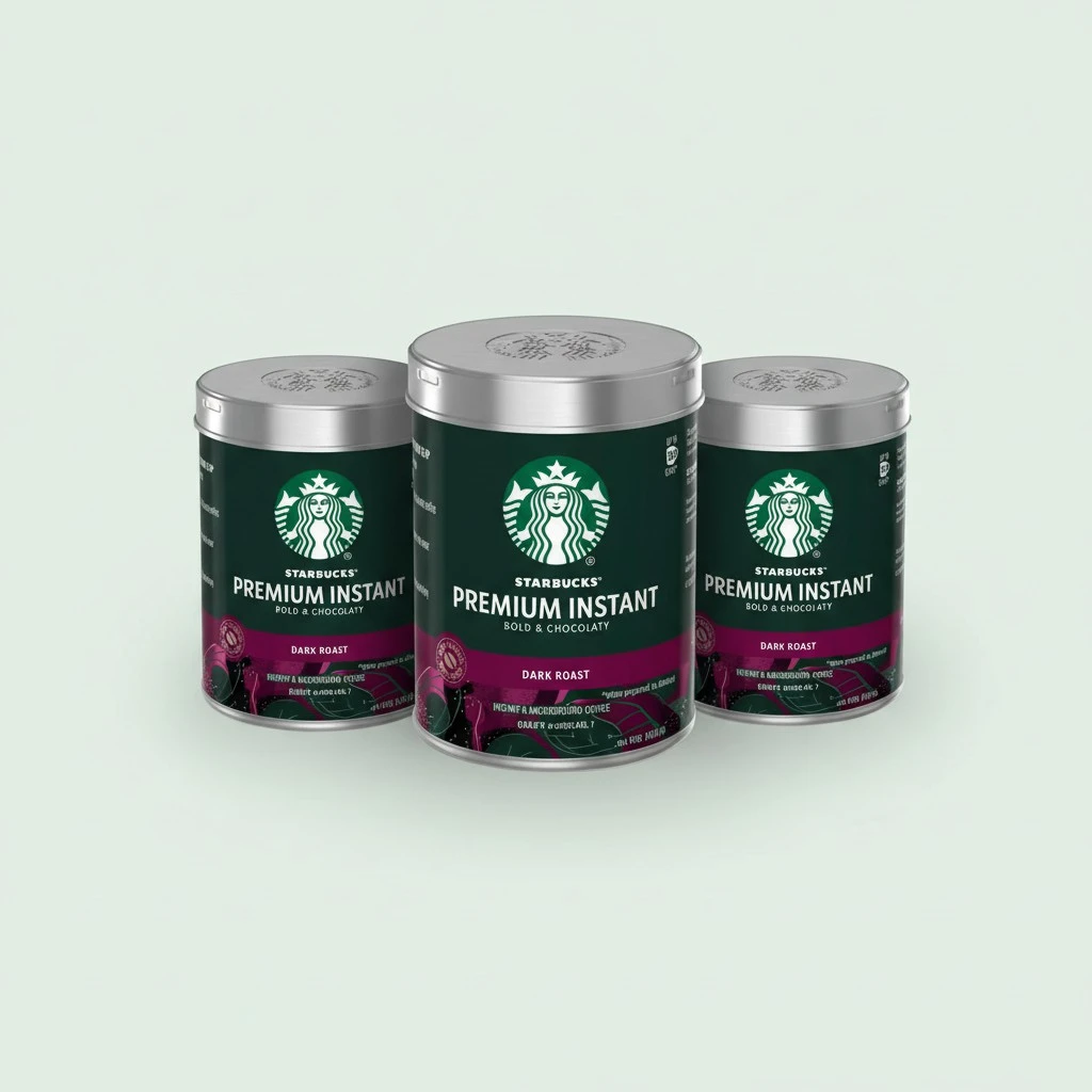 Starbucks Premium Instant Coffee, Dark Roast, 100% Arabica Beans, 3 Pack (3.17 Oz Each)