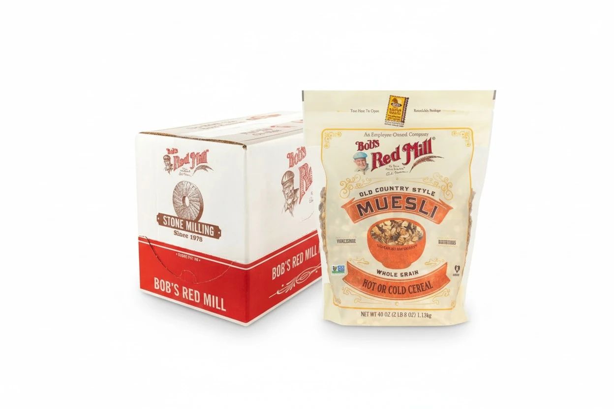 Bob's Red Mill Old Country Style Muesli, 40oz (Pack of 4) - Non GMO, Whole Grain, Vegan, Kosher