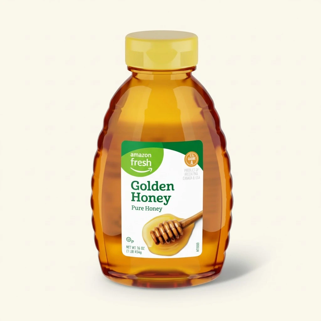 Amazon Fresh, Golden Honey, 16 Oz (Previously Happy Belly, Packaging May Vary)