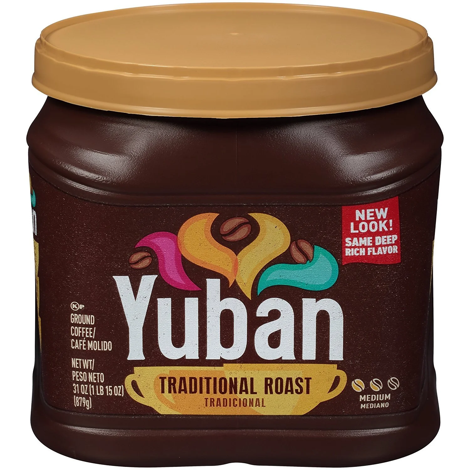 Yuban Traditional Roast Medium Roast Ground Coffee, 31 oz Canister