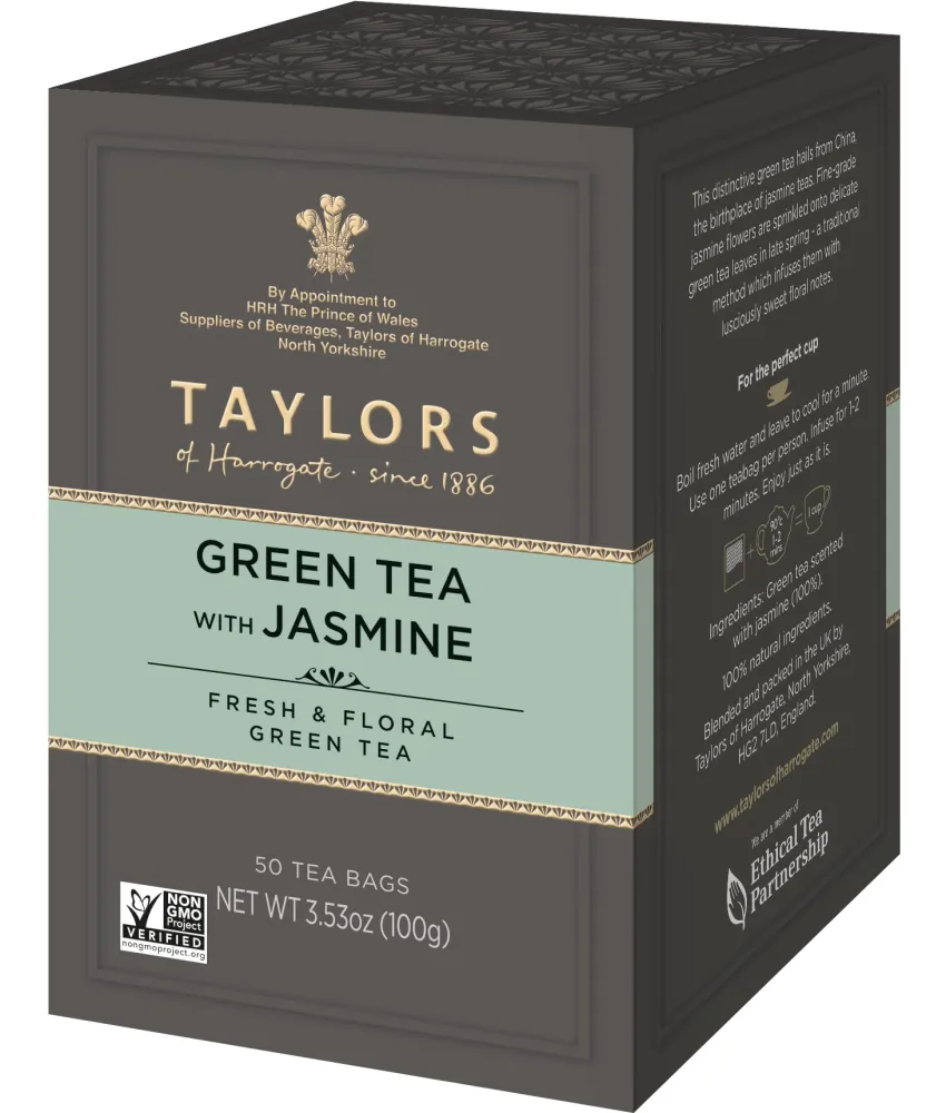 Taylors of Harrogate Green Tea with Jasmine, 50 Teabags