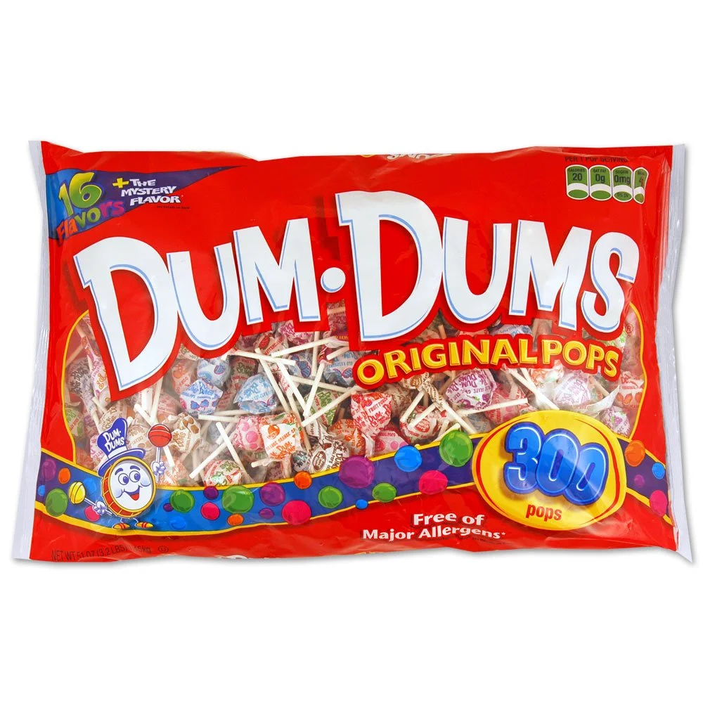 DUM DUMS Lollipops, Variety Flavor Mix, 300 Count (Pack of 1)