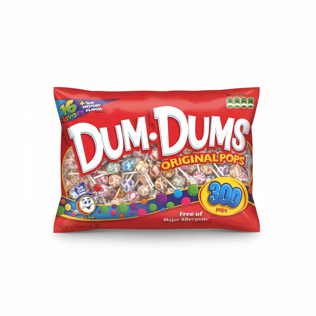 DUM DUMS Lollipops, Variety Flavor Mix, 300 Count (Pack of 1)