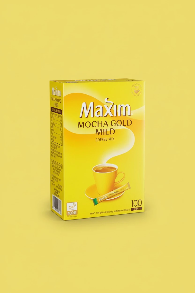 Maxim Mocha Gold Mild Coffee Mix 12g X 100pc (2.64 Pound)