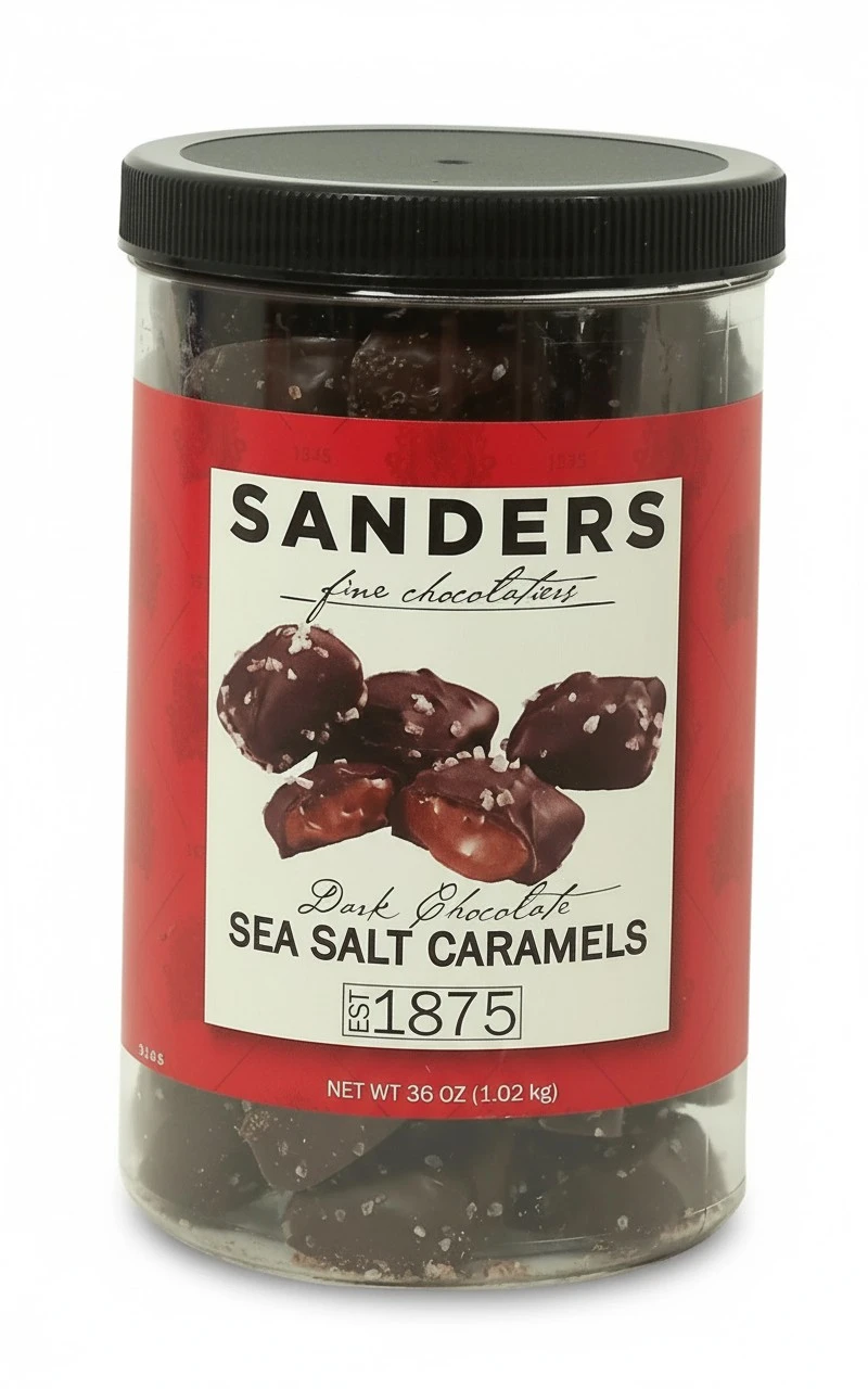 Sanders Dark Chocolate Sea Salt Caramels - 36 ounces (2.25 pounds)