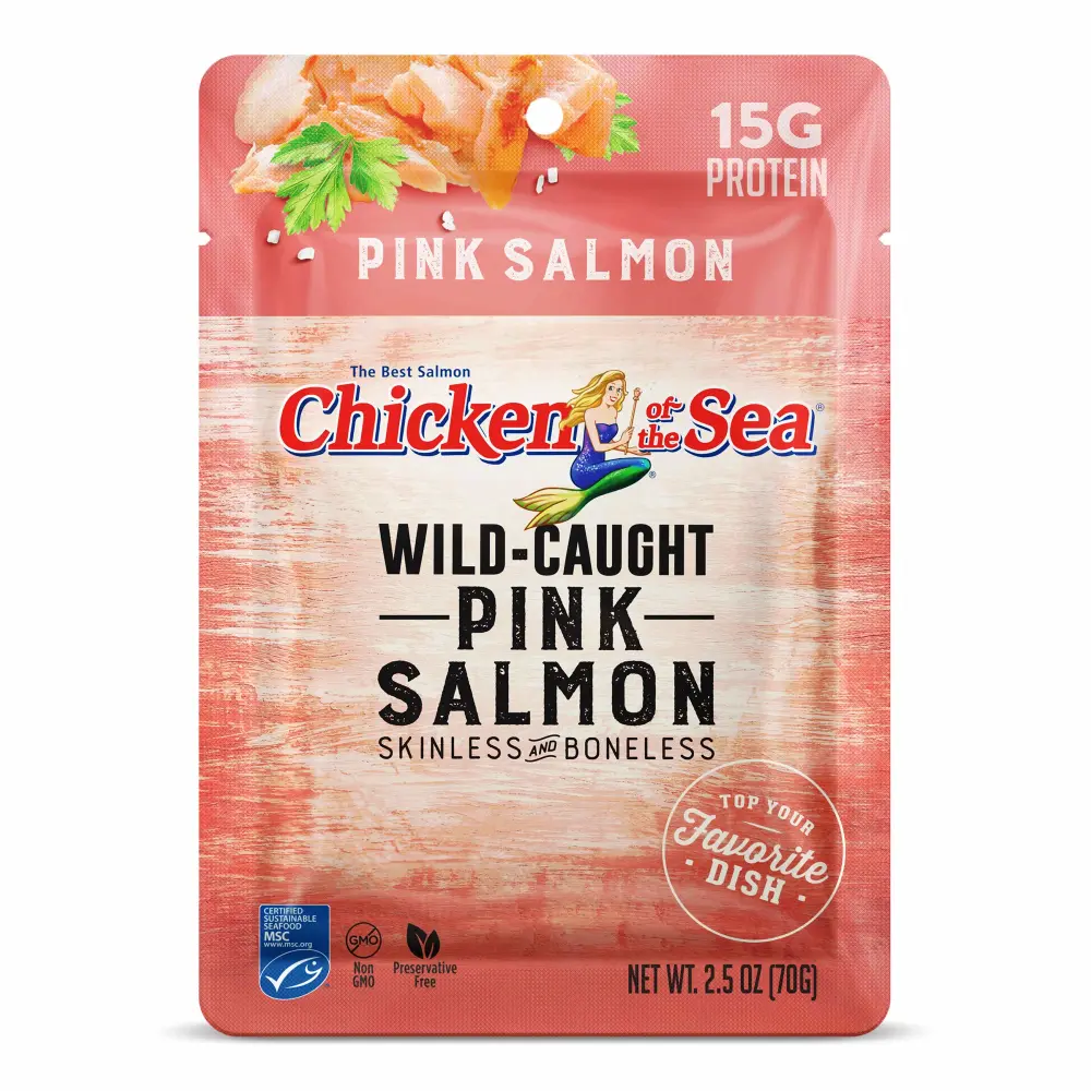 Chicken of the Sea Premium Skinless & Boneless Pink Salmon, 2.5 oz. (Pack of 12)