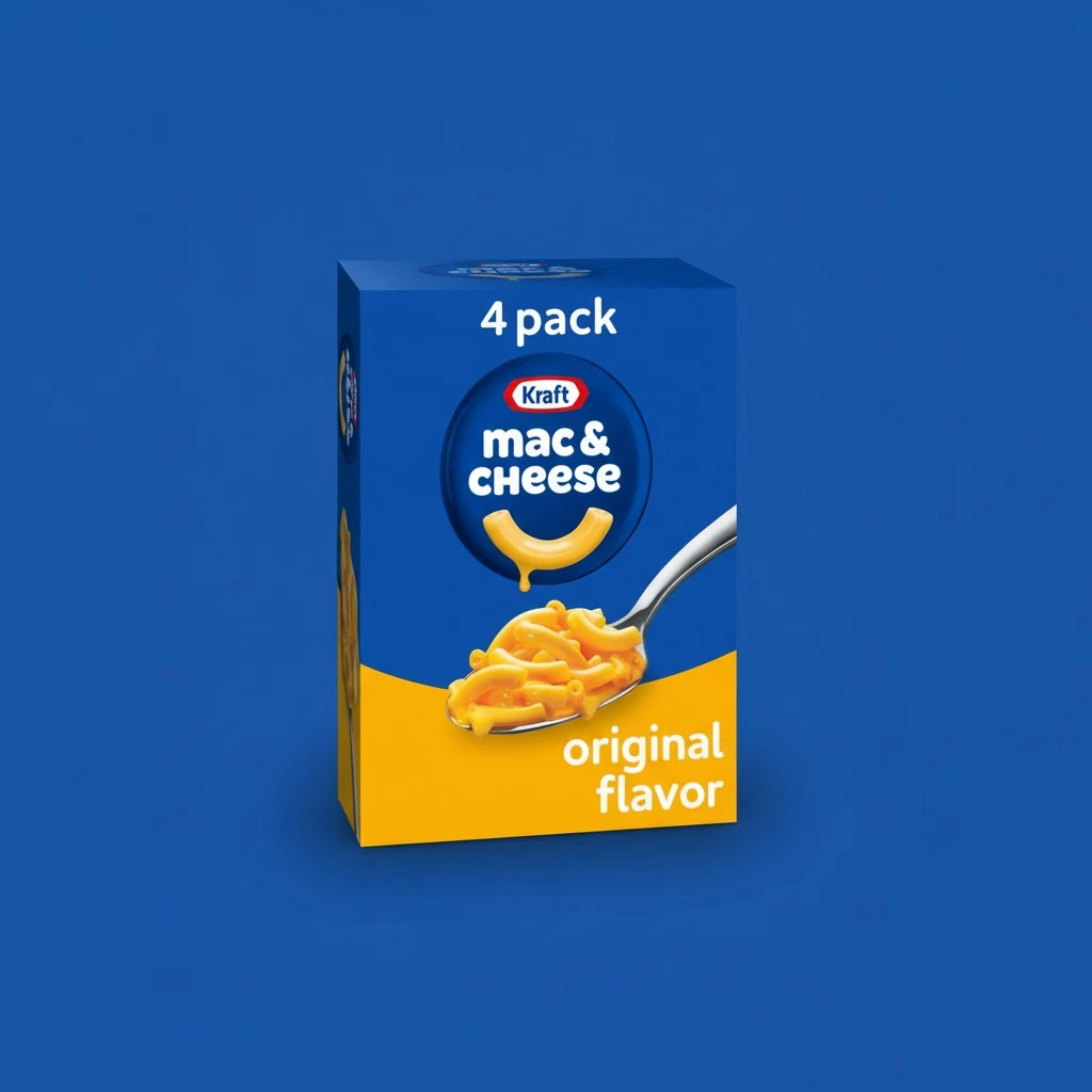 Kraft Original Mac & Cheese Macaroni and Cheese Dinner, 4 ct Pack, 7.25 oz Boxes