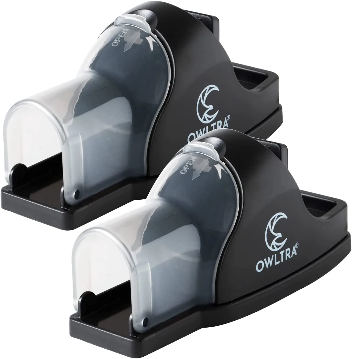 in-/Outdoor Safe Tunnel Snap Mouse Trap 2PCS, Instant Kill Rodent Snap Trap with Clear Tunnel Entry, Touch-Free Release, and Powerful Snap, Black,TST-217