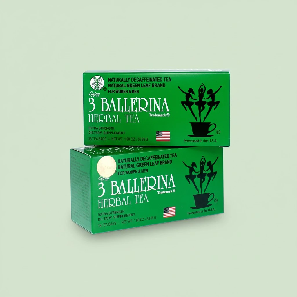 3 Ballerina Tea Drink Extra Strength, 18 Count (Pack of 2)