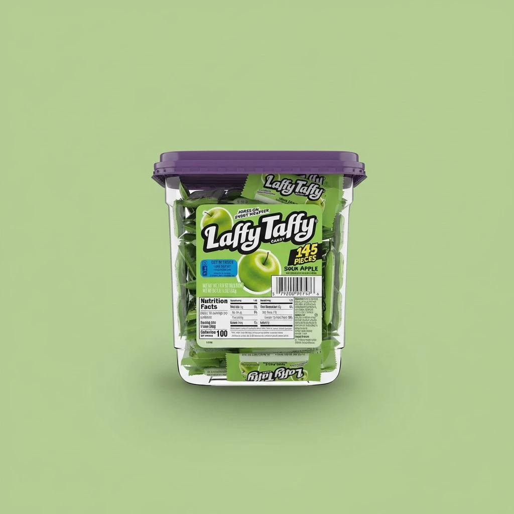Laffy Taffy Candy, Sour Apple Flavor, 145 Pieces