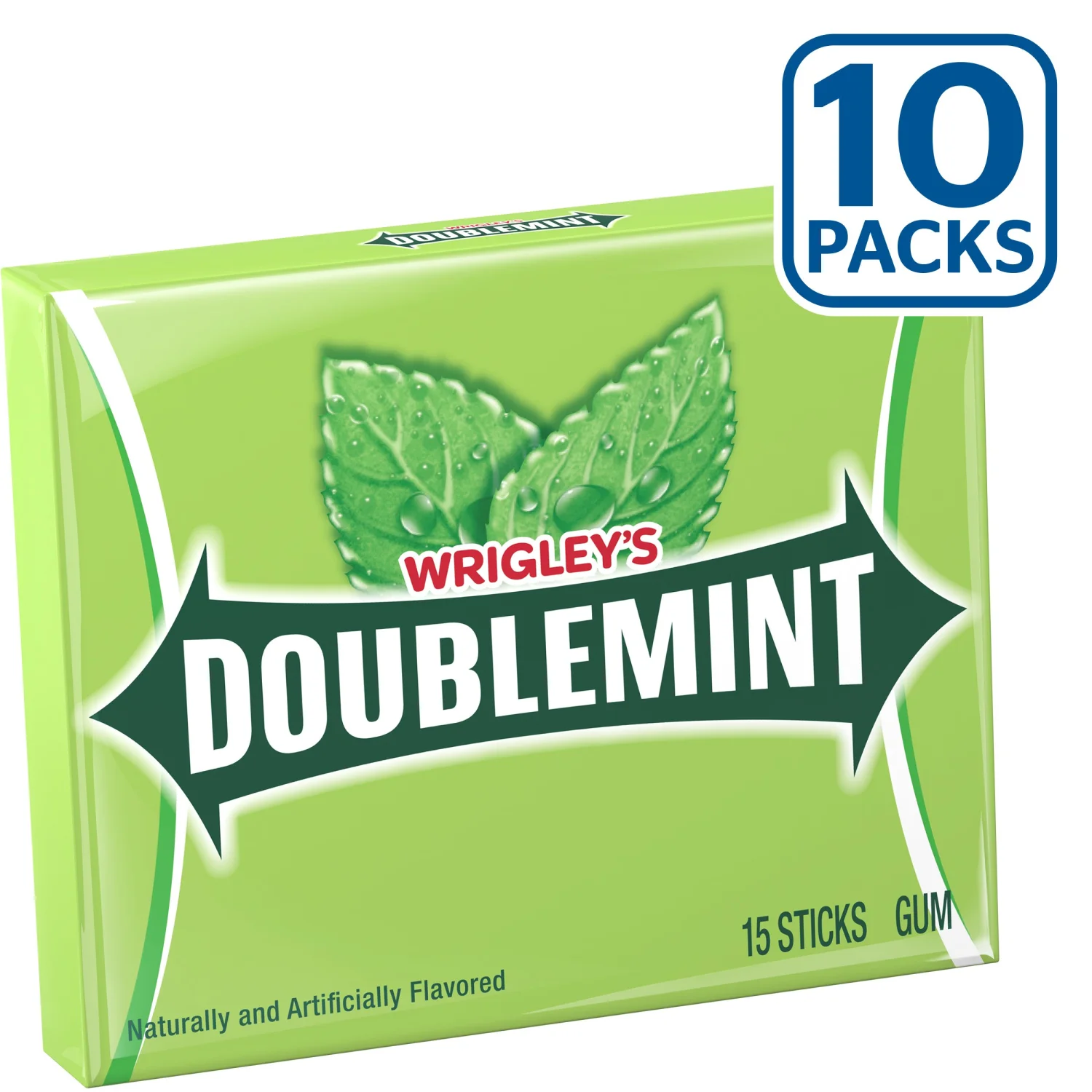 Doublemint WRIGLEY'S DOUBLEMINT Mint Gum Chewing Gum Bulk Pack, 15 Stick (Pack of 10)