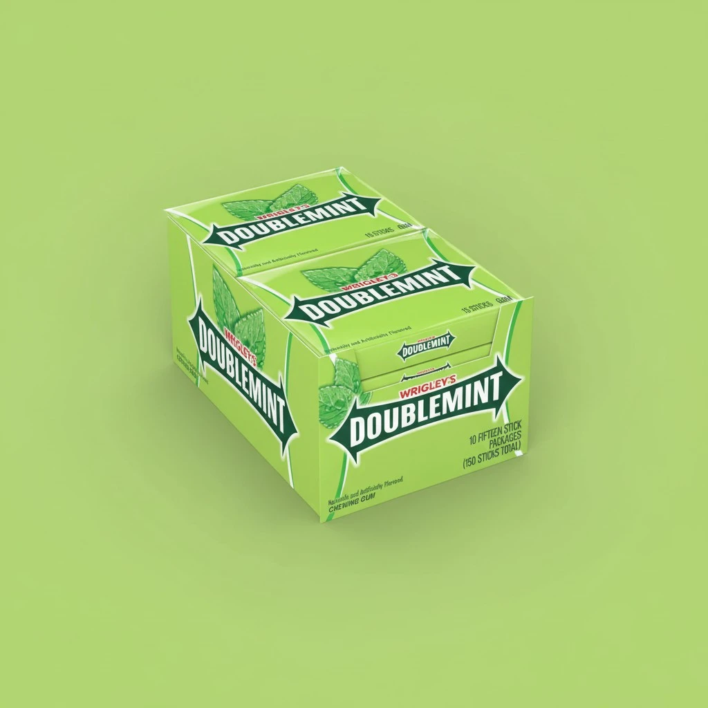 Doublemint WRIGLEY'S DOUBLEMINT Mint Gum Chewing Gum Bulk Pack, 15 Stick (Pack of 10)