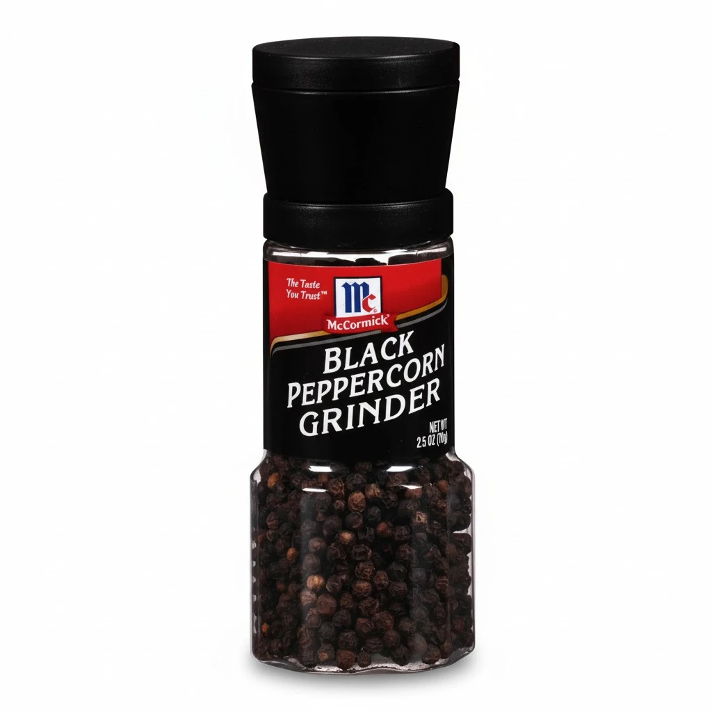 McCormick Black Peppercorn Grinder, 2.5 oz