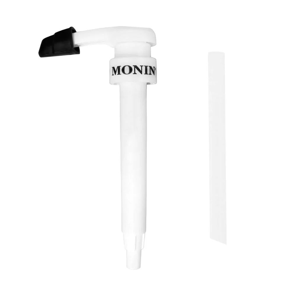 Monin - Syrup Pump, Only Compatible with 1 Liter Bottles of Monin Syrup, Tip Cover Included, Approximately 1/4 Fluid Ounce Per Pump