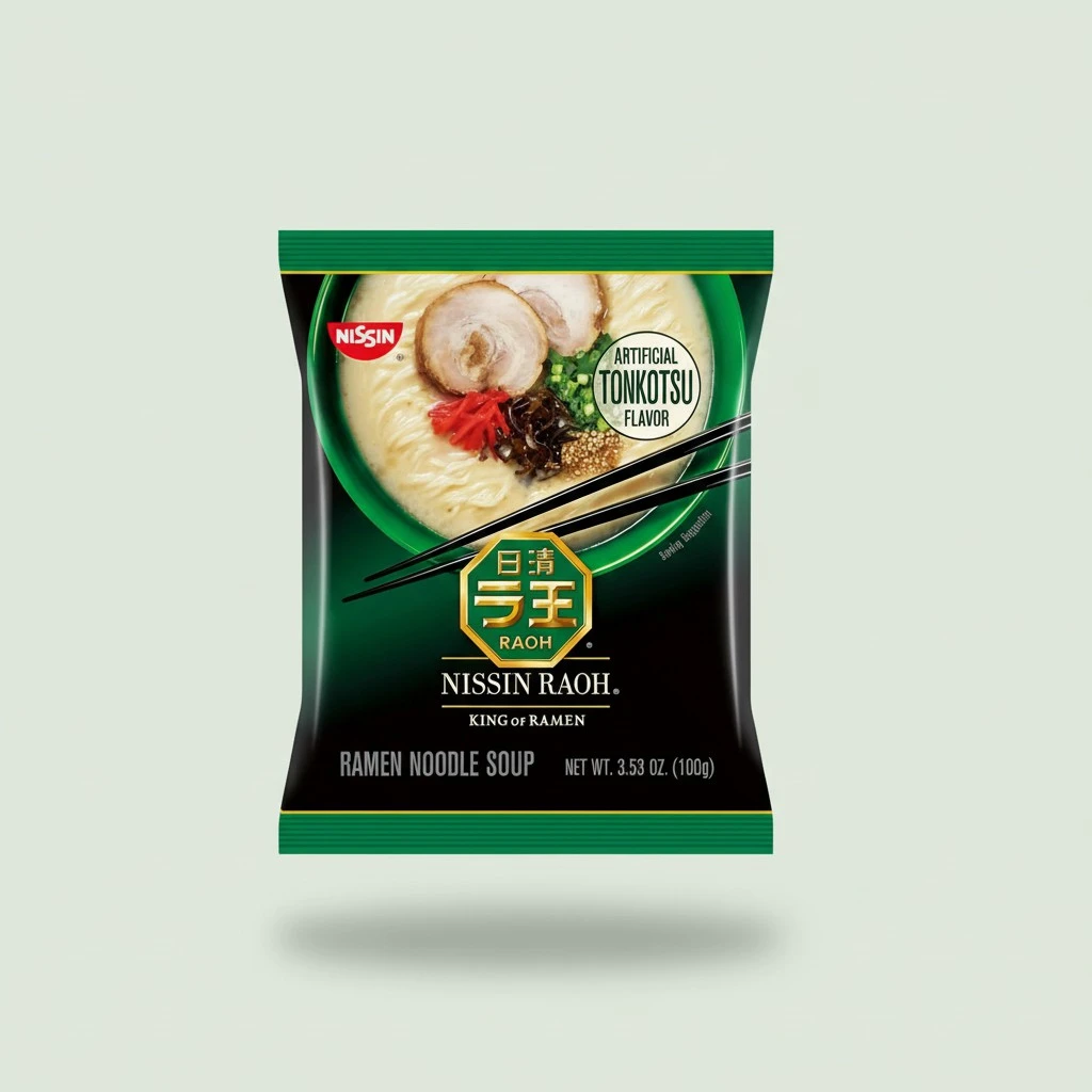 Nissin RAOH Ramen Noodle Soup, Tonkotsu, 3.53 Ounce (Pack of 6)