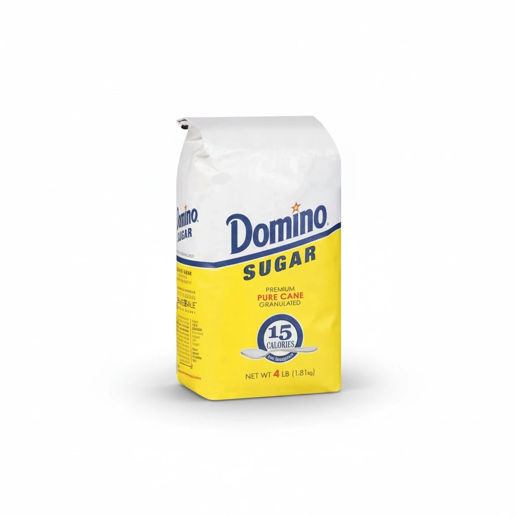 DOMINO GRANULATED PURE CANE WHITE SUGAR 4 LB BAG (Single)