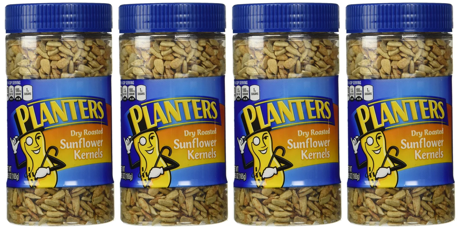 Planters Dry Roasted Sunflower Kernels (Pack of 4)