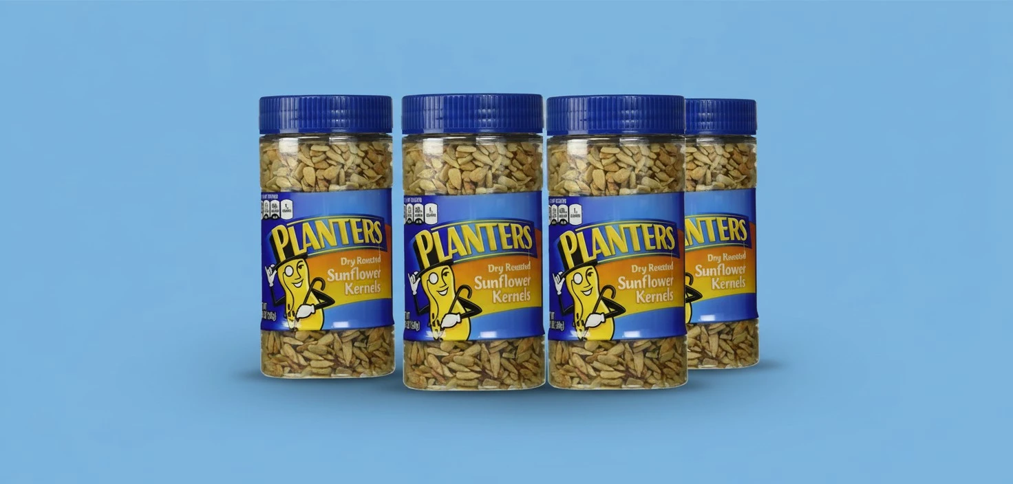 Planters Dry Roasted Sunflower Kernels (Pack of 4)